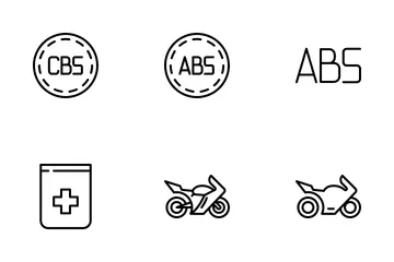 Motocicleta Paquete de Iconos