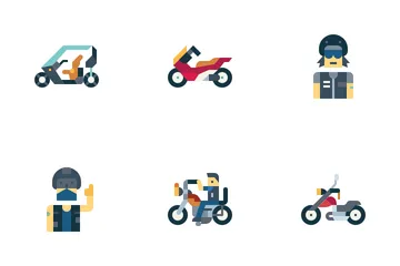 Motocicleta Paquete de Iconos