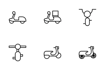Motocicleta Paquete de Iconos