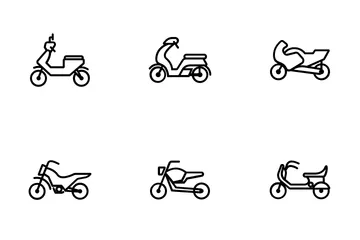 Motocicleta Paquete de Iconos