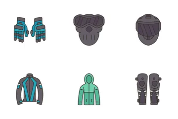 Motorcycle Safety Icon Pack