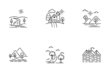 Mountain Landscape Icon Pack