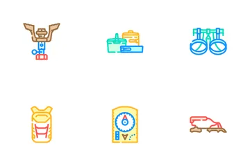 Mountaineering Tool Sport Icon Pack
