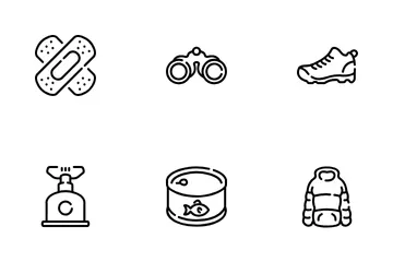 Mountains And Hiking Icon Pack