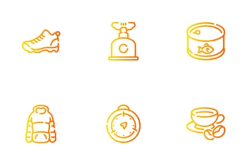 Mountains And Hiking Icon Pack