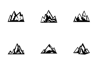 Mountains - Solid Icon Pack