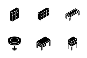 Móveis e interiores Pacote de Ícones
