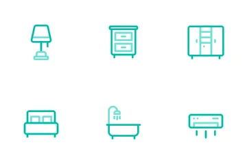Mobília doméstica Pacote de Ícones