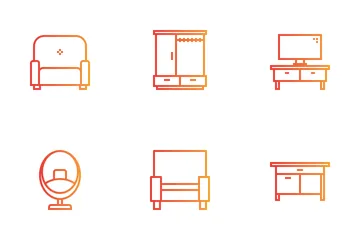 Mobília doméstica Pacote de Ícones