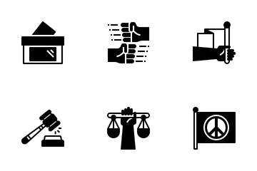 Movimiento de derechos civiles Paquete de Iconos