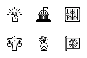 Movimiento de derechos civiles Paquete de Iconos