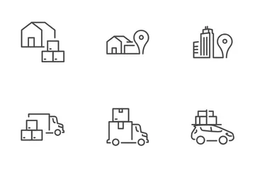 Moving Services Icon Pack