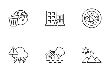 Das Alterações Climáticas Pacote de Ícones