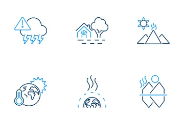 Das Alterações Climáticas Pacote de Ícones