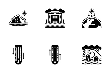 Das Alterações Climáticas Pacote de Ícones