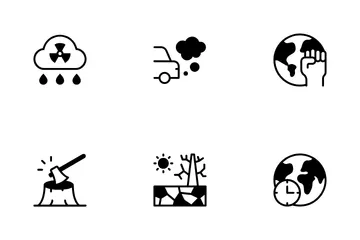Das Alterações Climáticas Pacote de Ícones