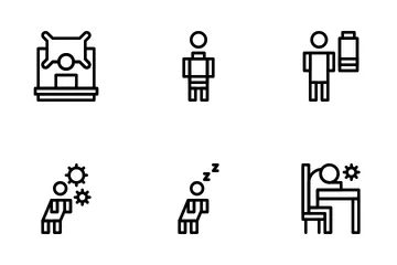Müde Symbolpack