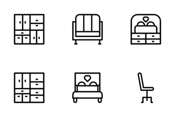 Muebles Paquete de Iconos