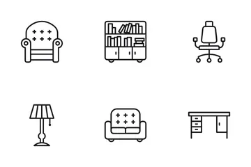 Muebles Paquete de Iconos