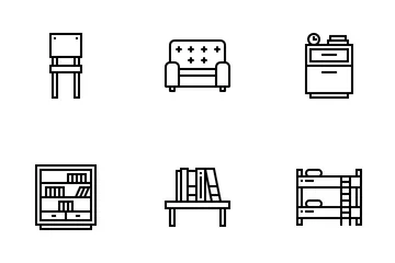 Muebles Paquete de Iconos