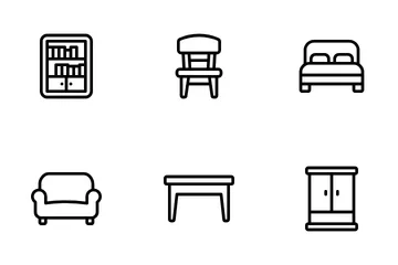 Muebles Paquete de Iconos