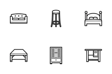 Muebles Paquete de Iconos