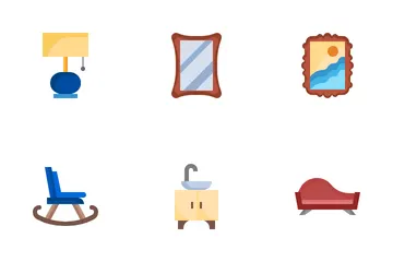 Muebles de interior Paquete de Iconos