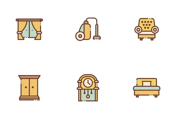 Muebles para el hogar Paquete de Iconos
