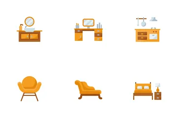 Muebles para el hogar Paquete de Iconos