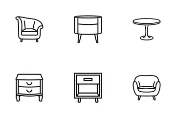 Muebles Paquete de Iconos