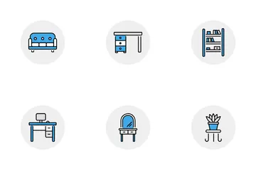 Muebles Paquete de Iconos