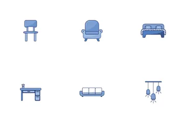 Muebles del hogar Paquete de Iconos