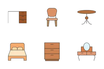 Muebles del hogar Paquete de Iconos