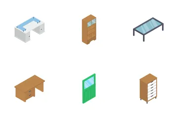 Muebles y decoración del hogar. Icon Pack