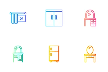 Muebles y hogar Paquete de Iconos