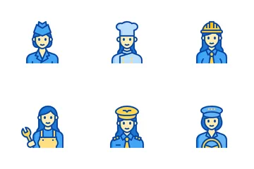 Mulher Avatar Icon Pack