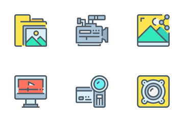 Multimedia And Entertainment  Icon Pack