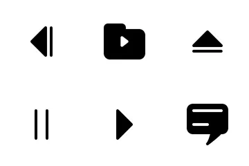 Multimedia Button Icon Glyph  Icon Pack