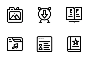 Multimedia Collection Icon Pack