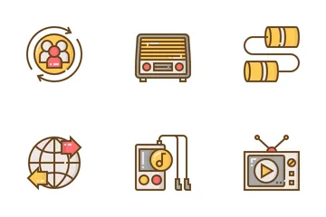 Multimedia Communication Icon Pack