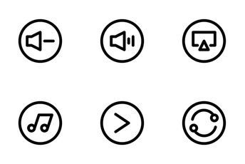 Multimedia Controls Icon Pack