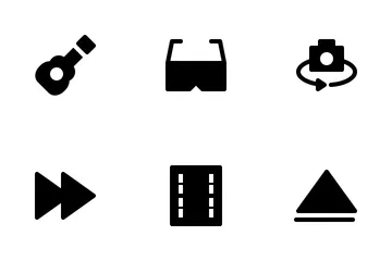 Multimedia Glyph Icon Pack