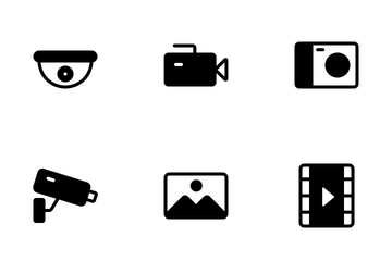 Multimedia Glyph Icon Pack