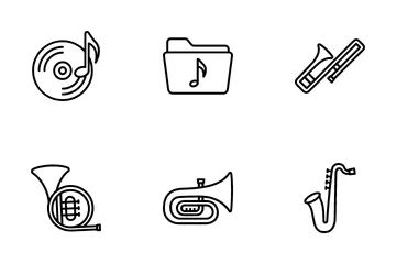 Multimedia und Musik Symbolpack