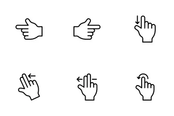 Multitouch Gesture Icon Pack