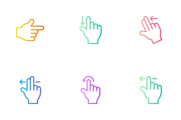 Multitouch Gesture Icon Pack