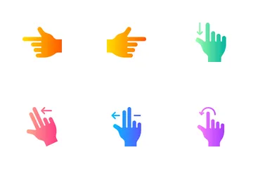 Multitouch Gesture Icon Pack