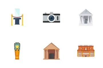 Museum Flat Icon Pack