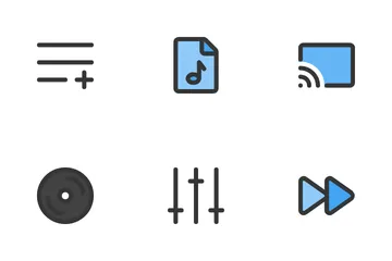 Music And Video Player Icon Pack