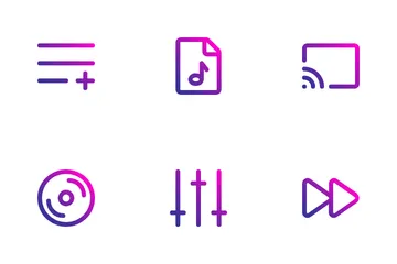 Music And Video Player Icon Pack